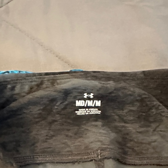 Under Armour Blue and Black Patterned Leggings 2 pairs M - Picture 3 of 4